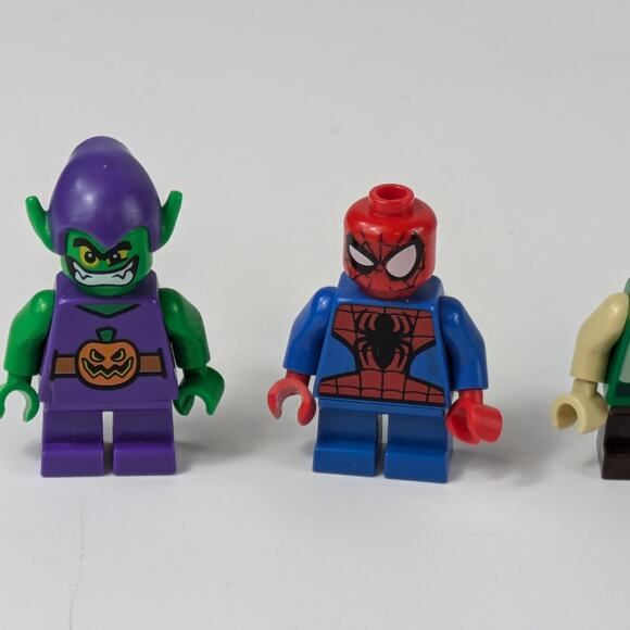 Lego Marvel Minifigs Goblin sh0249 Spiderman sh0248 Sandman sh0480 Sprite sh0769 - Picture 2 of 6